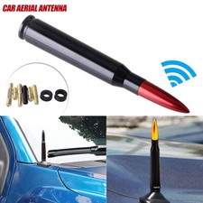 Cnc Bullet Antenna Aerial Car Radio Fm Antena Red Kit Universal With Screw New Cnc Bullet Antenna Aerial Car Radio Fm Antena Red Kit Universal With Screw New