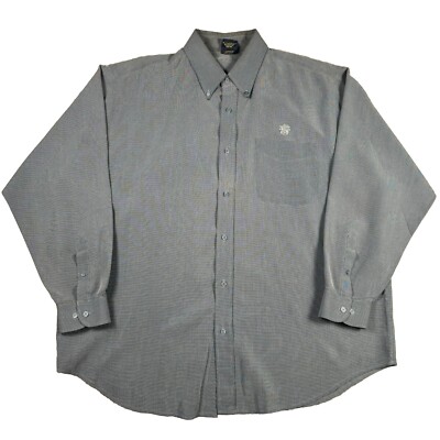 Smith Wesson Shirt Mens 2XL XXL Gray Vintage Button Down Long 