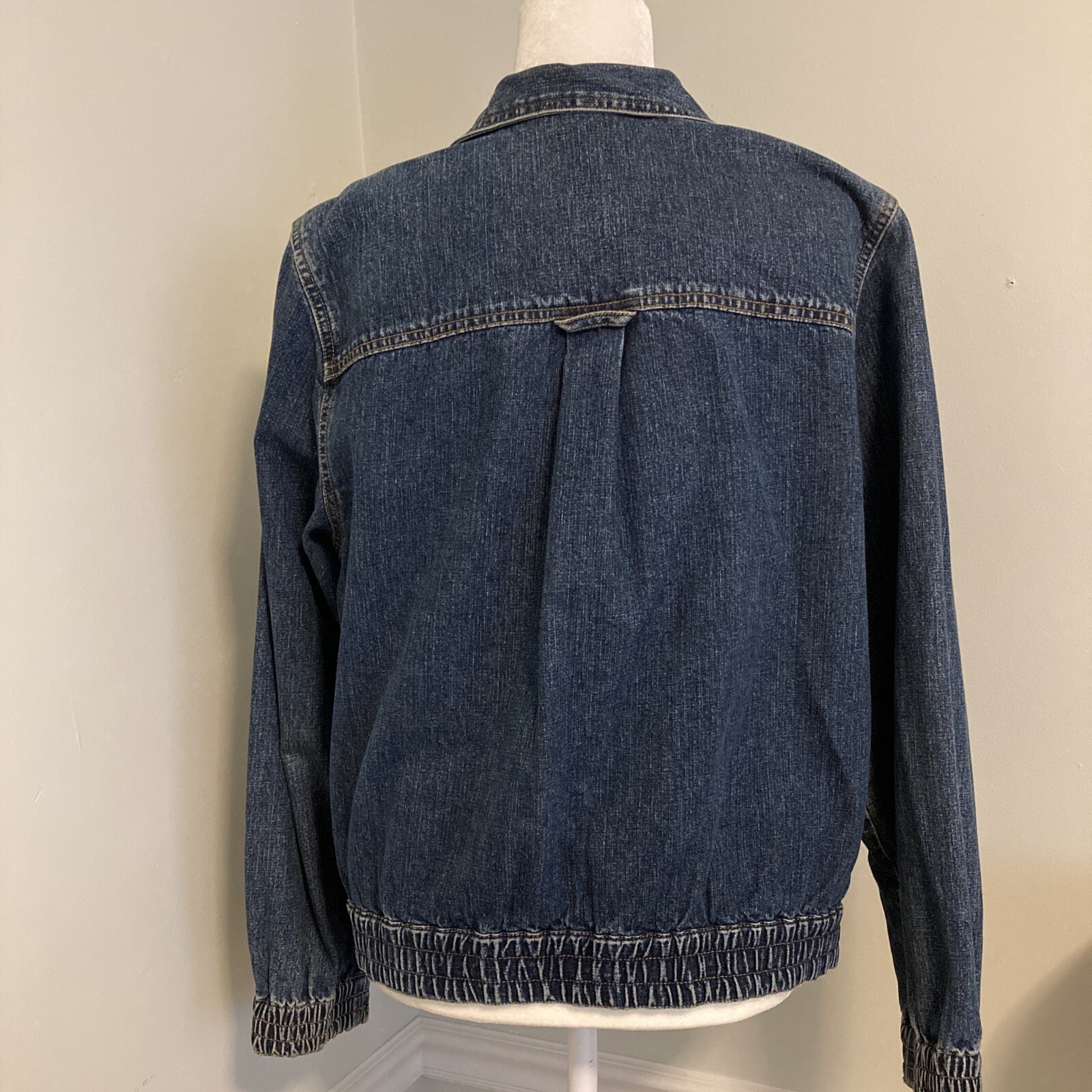 Vintage Gloria Vanderbilt denim jean jacket bomber s… Gem