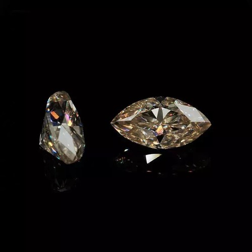 3 Ct Certified Natural Marquise Cut Brown Diamond D Grade VVS1 + 1 Free Gift