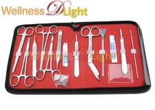 Wdl New 18 Pcs Minor Surgery Set Stainless Steel /case Surgical Instruments Kit