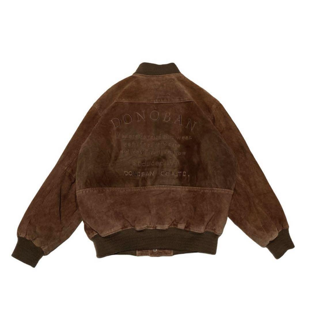 ジャケット・アウター 90s short suede leather bomber jacket L 90s short real leather bomber jacket Vtg