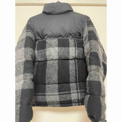 The North Face Purple Label Harris Tweed Nuptse Down Jacket Black