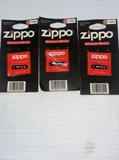 3 Pkgs. NEW Genuine Zippo Replacement Wicks 4” USA FAST SHIPPING BRAND NEW S500