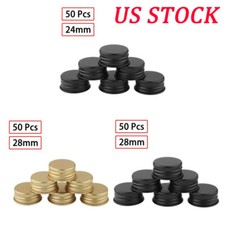 50x Plastic Jars Aluminum Lid Leak Proof Container Jars Cap for Store Liquids