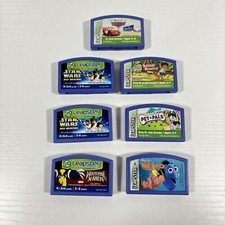 LeapFrog Leapster Learning Game Lot of 7 Disney Cars Nemo Star Wars Pet Pals etc