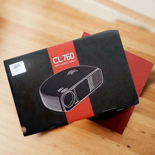 CL760 New Flagship Model Full HD Home Theater LED Portable Projector Black NIB - Picture 4 of 4