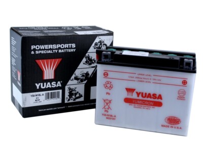 Yuasa Y50-N18L-A Yamaha XV1000 Virago '84-'85 Conventional YuMicron 12v Battery