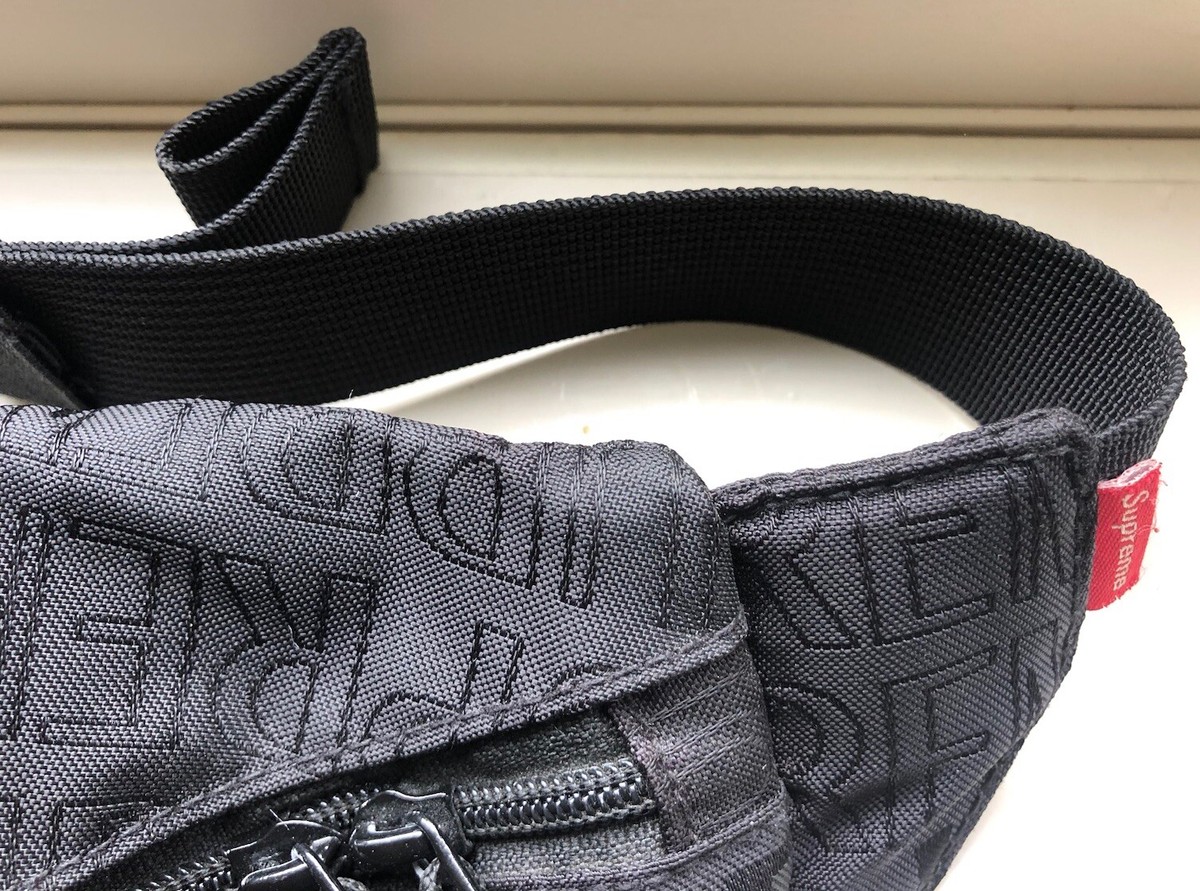 Supreme Waist Bag SS19 Black Cordura Waterproof Fabric | eBay UK