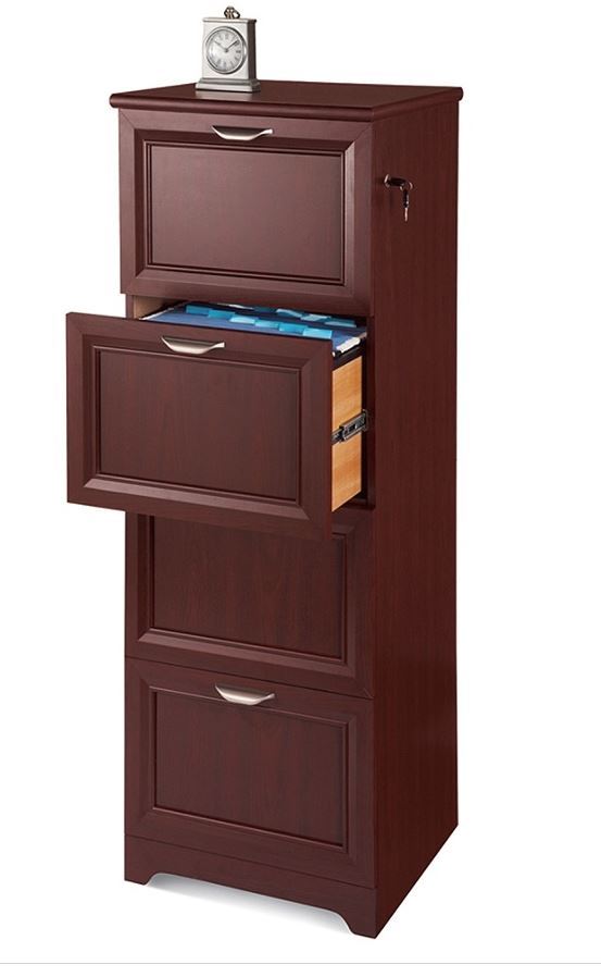 Realspace Magellan Collection 4 Drawer Vertical File Cabinet Classic Cherry For Sale Online Ebay