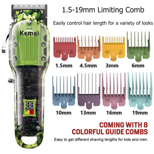 Kemei Professionelle Haarschneider Trimmer Kit Männer Schneidemaschine Friseur Salon USA - Bild 3 von 11