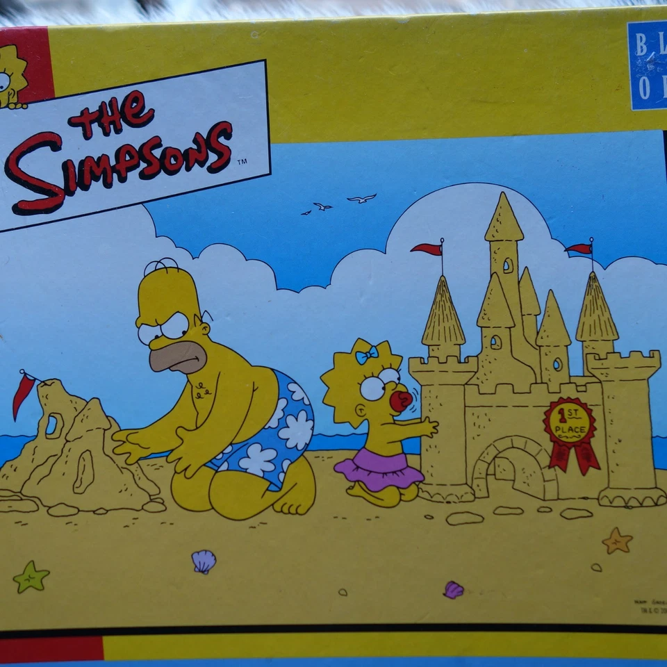 THE SIMPSONS PUZZLE Matt Groening Puzzle BLUE OPAL Puzzle THE SIMPSONS Tv Show - image 2 of 4