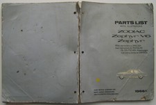 Ford Zodiac Zephyr Zephyr V6 Mark 4 Original Parts List 1966 on Multilanguage