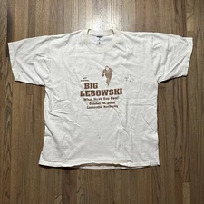 1st Lebowski Fest Big T-Shirt Men SZ XL Vintage 2002 What Have You Nixon Bowling