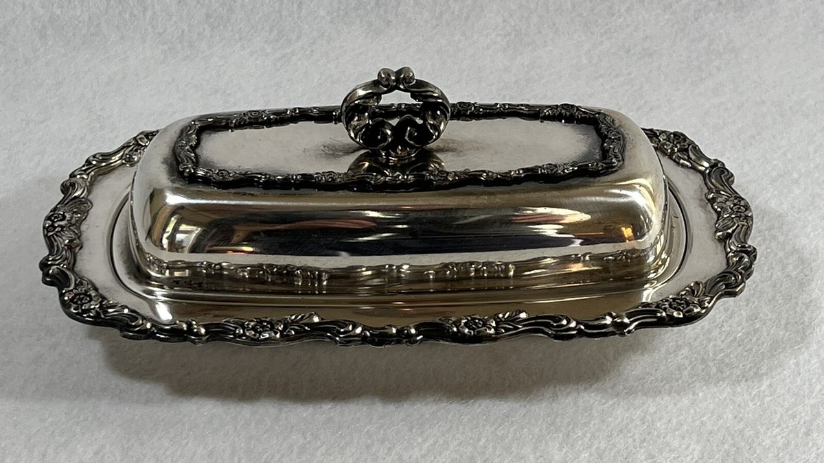 WM. A. Rogers Silverplated Butter Dish and Cover | eBay