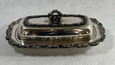 WM. A. Rogers Silverplated Butter Dish and Cover | eBay
