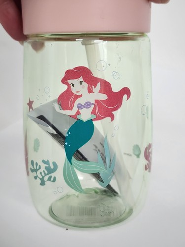 Little Mermaid Water Bottle Kids Disney Lunch Travel Drink Holder Green - Picture 5 of 11