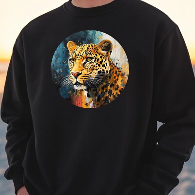Leopard Portrait Sweatshirt Kuschelig und Perfekt für jeden Anlass S bis 4XL