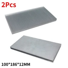 US STOCK 2Pcs Aluminium Heat Sink Thermal Cooling Fin Radiator CPU Power ID Chip