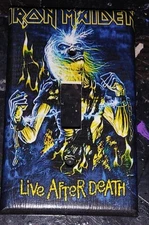 Custom Handmade Iron Maiden - Live After Death - Single Toggle Switch Cover