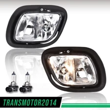 Fit For 08-17 Freightliner Cascadia Fog Light Set W/ Bulb Driver&Passenger Lamps