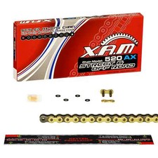 XAM X-Ring-Kette [520] GOLD NIET Aprilia RS 125 Replica 2002-2013 Antriebskette