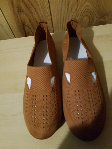 LOT 3 PAIR WOMAN SIZE 8.5 BREATHABLE WOVEN SLIP ON FLAT LIGHTWEIGHT SLIP ON NEW - Picture 4 of 7
