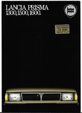 Lancia Prisma 1983-1984 Italian Market Foldout Sales Brochure 1300, 1500 & 1600