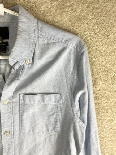 H&M Casual Formal Shirts Top Size XS Mens Blue Long Sleeve - Picture 4 of 11