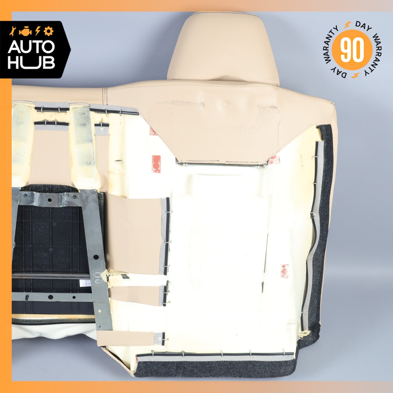 08-12 Maserati GranTurismo M145 Rear Upper Top Seat Cushion Beige OEM