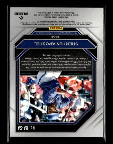 2021 Panini Prizm #RA-SA Sherten Apostel Rookie Autographs - Picture 2 of 2