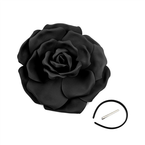 Grand chapeau de fleur coiffe accessoire photo grande fleur bandeau fleur chapeau fascinant - Photo 3/19