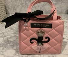 My Flat in London Brighton Ballerina Monkey Rhinestone Crown Handbag Purse Small