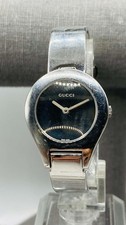 Gucci 6700 L Ladies Silver Tone w/ Mirror Dial Swiss Made Quartz Watch Vintage