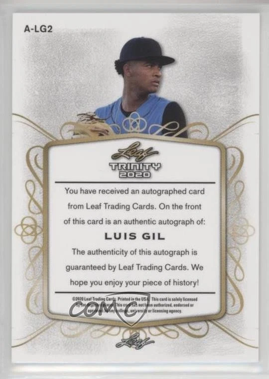 2020 Leaf Trinity Auto Luis Gil #A-LG2 Auto - Image 2 of 2