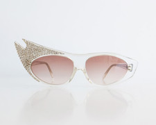 Rare NOS Vintage 8Os GERARD LEVET St Trop Rhinestones Sunglasses Made in France