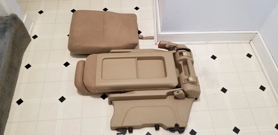 Honda Odyssey LX/EX 2005-2010 segunda fila asiento central medio tela tostada/marrón Foto 4 de 4