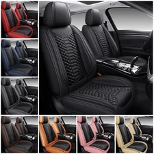 For 2013-2026 Toyota Tacoma Leather Seat Cover Full Set Front & Rear Protector