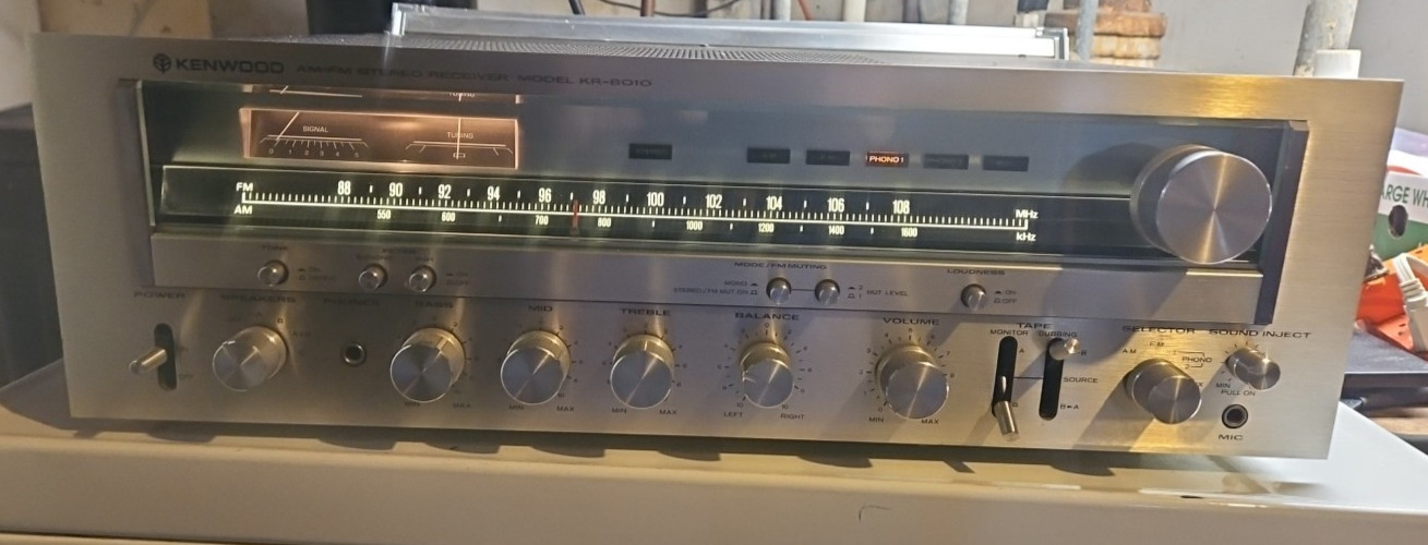 Kenwood KR 8010 vintage audio equipment - eBay listing photo 1