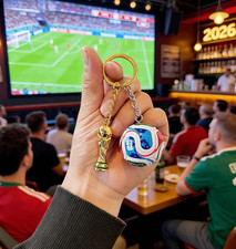 Trionda 2026 World Cup Soccer Ball Keychain, Football Fan Souvenir Gift