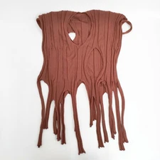 JURGEN LEHL Plain Hole Scarf stole Brown 5-1014T◎