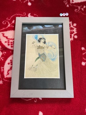 SELTENE AUSGABE KUNSTDRUCK, GERAHMTE MINIATUR, SALOME, LEON BAKST, OSCAR WILDE