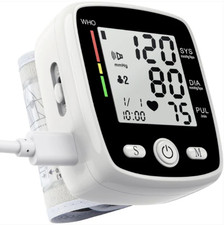 Portable blood pressure monitor with carrying case