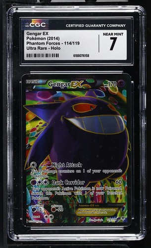 CGC 7 Gengar EX 114/119 Phantom Forces Ultra Rare Holo Pokemon Card