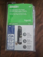 Square D QO120CAFIC 20Amp 1 Pole Arc Fault Breaker  Free Shipping 