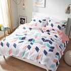 Kylar Cozy Comforter Set, Vibrant Chevron Ruching Design with Solid Reverse,