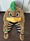 Mardi Gras New Orleans Pelicans Hat PIERRE Mascot Costume Smoothie King RARE