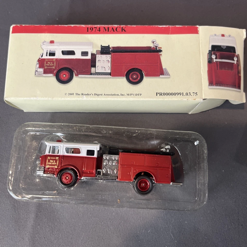 LOT OF 5 READERS DIGEST FIRE TRUCKS DIE-CAST COLLECTIBLE IN BOX! NICE DETAILS! - Image 4 of 4