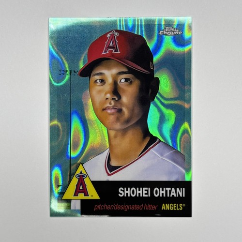2022 Topps Chrome Platinum Anniversary Shohei Ohtani Aqua Prism Refractor /299