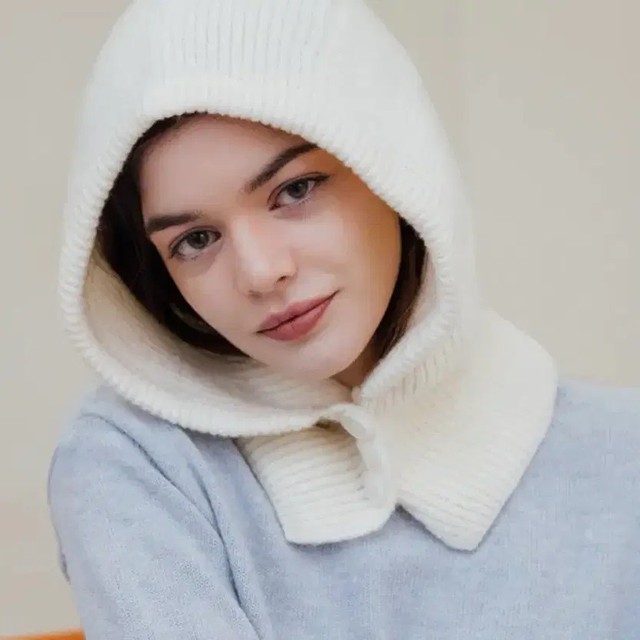 Maki Millie Button Barlaclava Ivory - Lightly Used